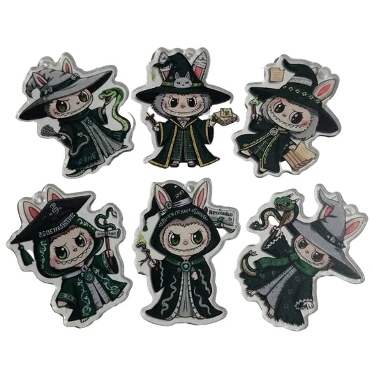 Labubu Hogwarts Acrylic Pendants