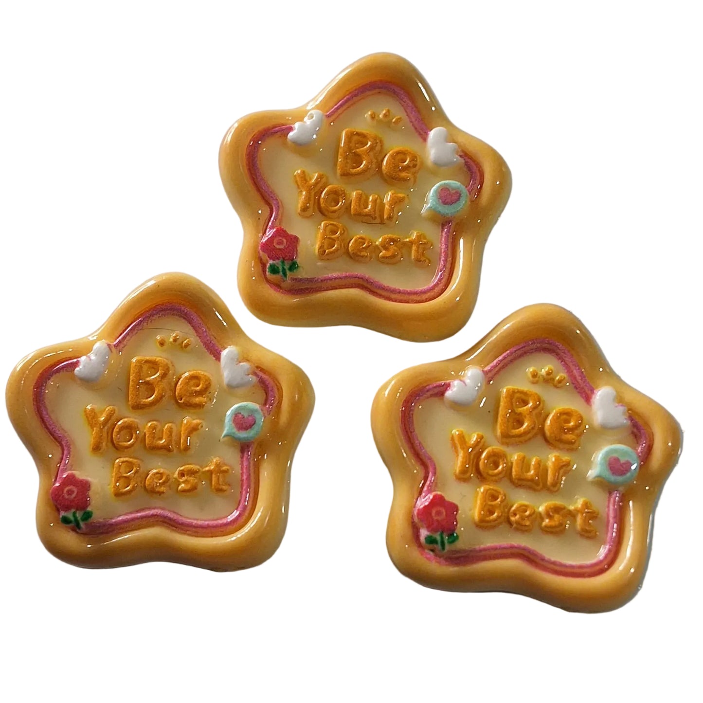 Word Flatback Charms