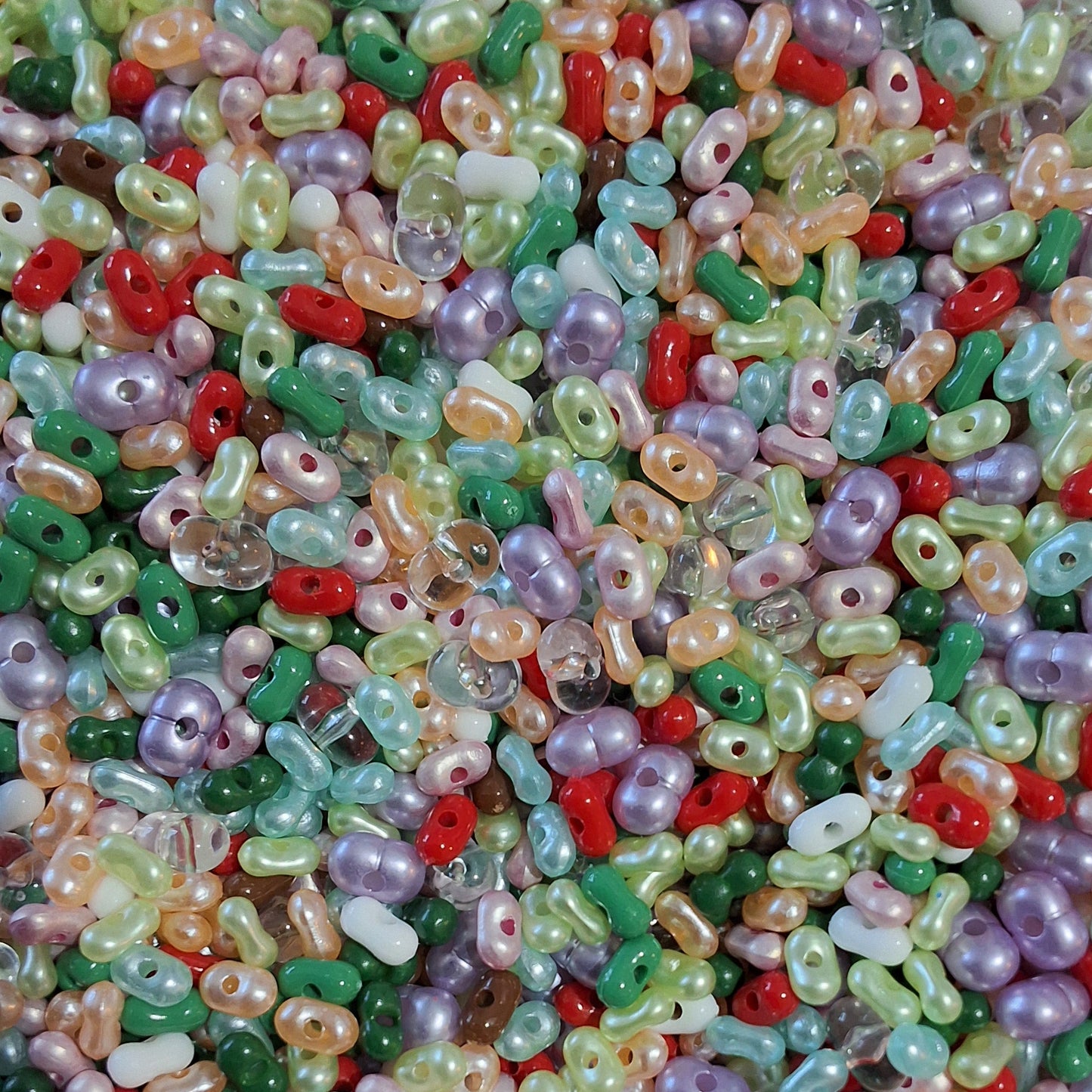 Peanut Acrylic Spacer Beads