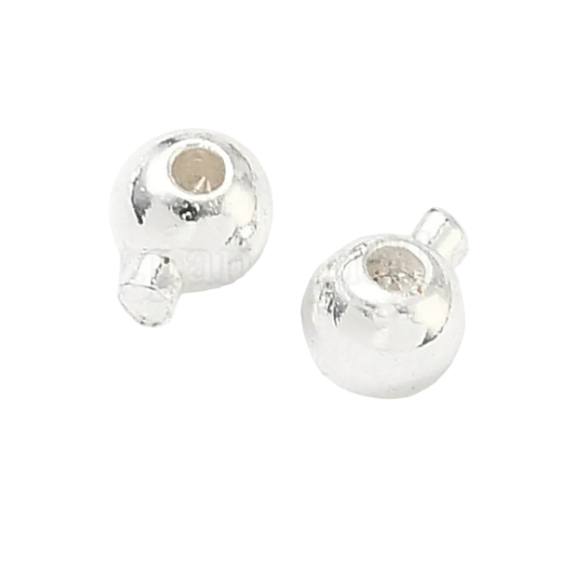 Lollipop Crimp Bead-Silver