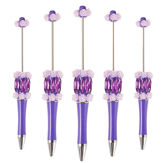 Jewelled Flower Beadable Pens