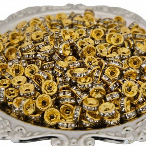 Rhinestone Spacers 6mm