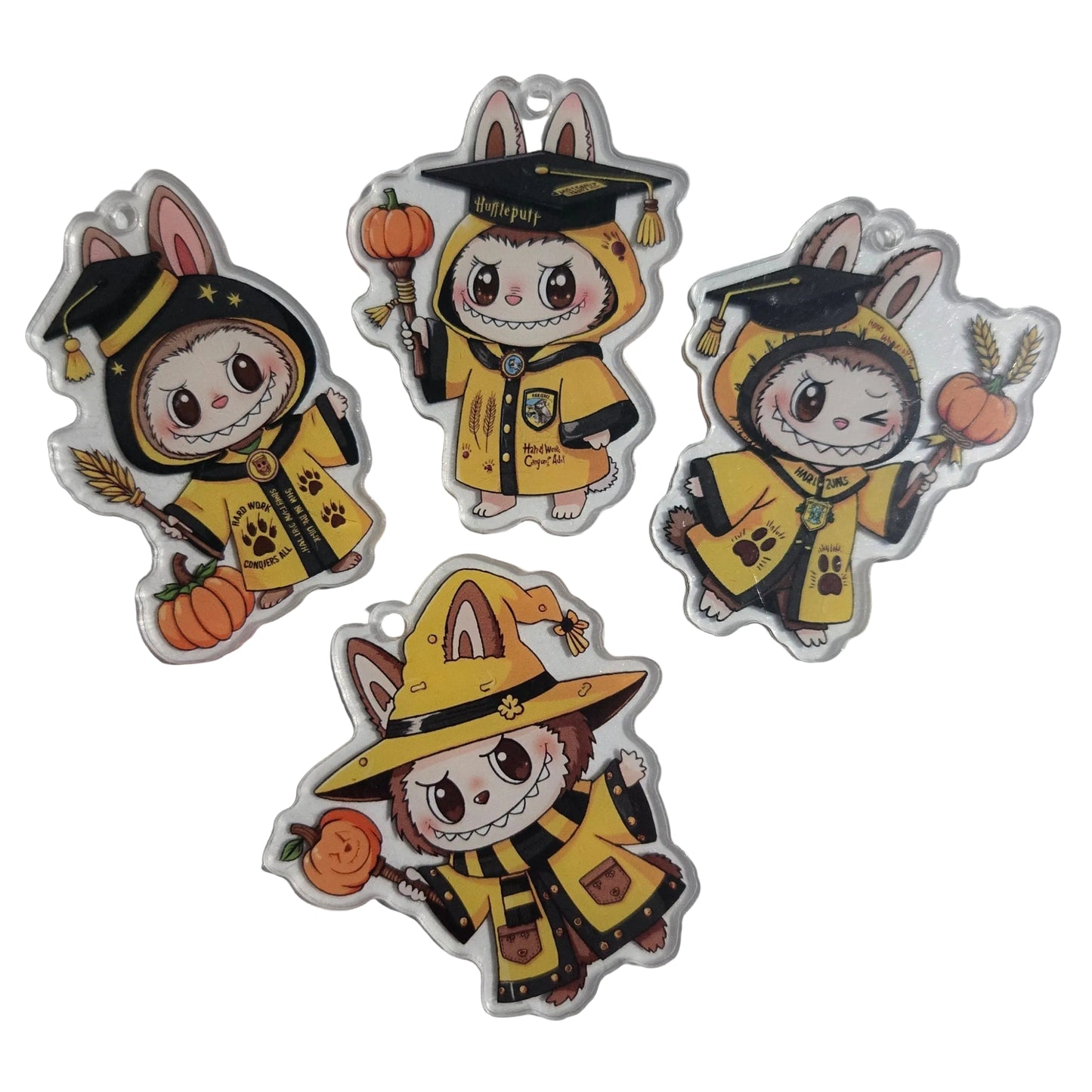 Labubu Hogwarts Acrylic Pendants