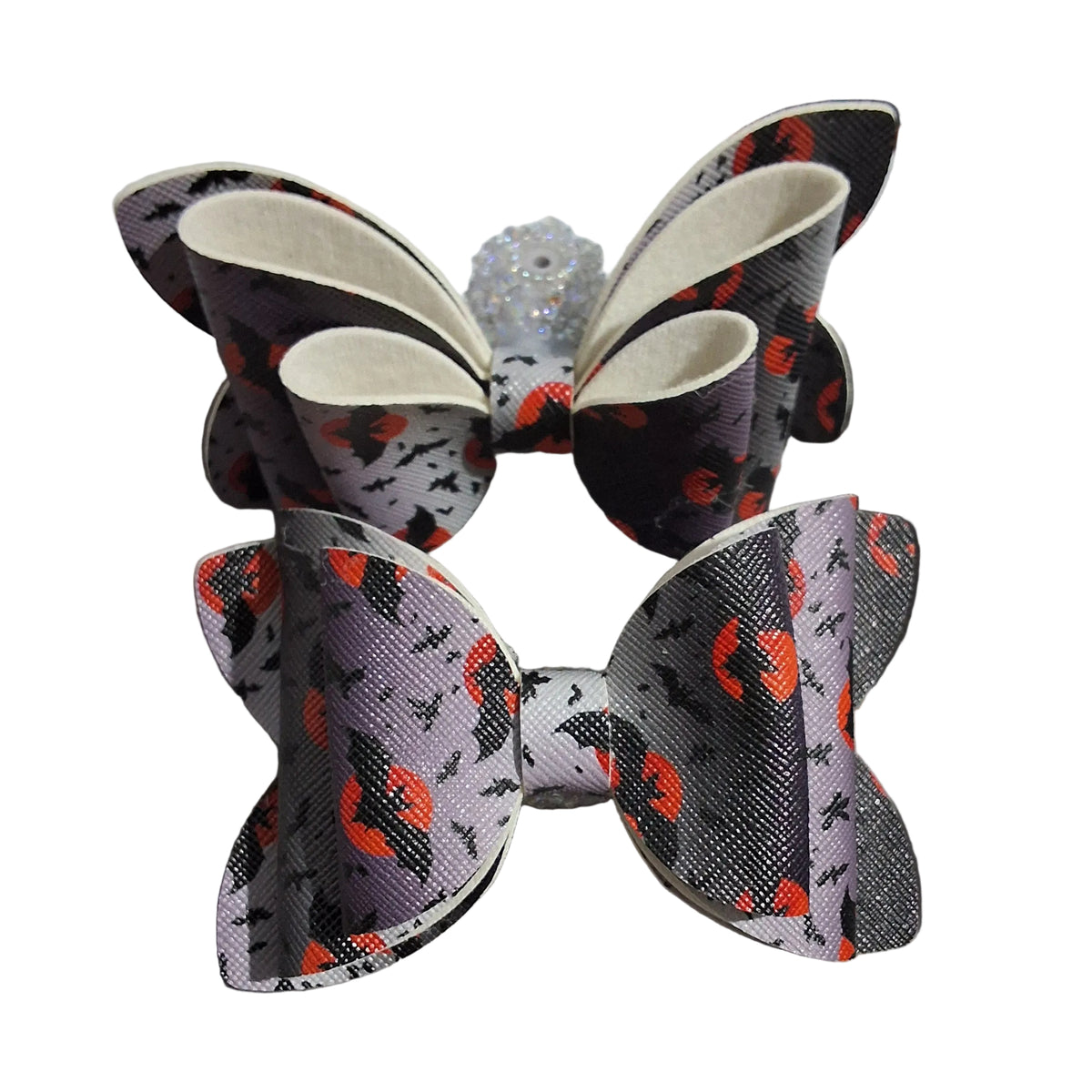Printed Fabric Bow Beads