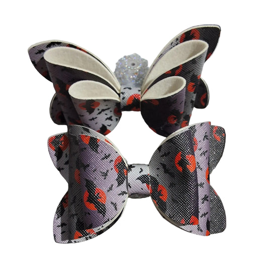 Printed Fabric Bow Beads