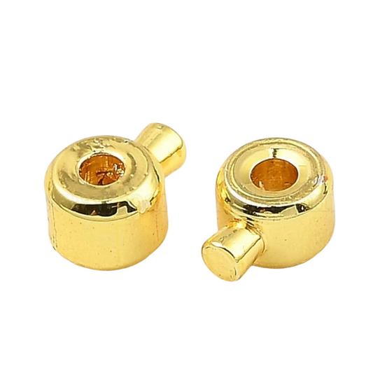 Lollipop Crimp Bead - GOLD