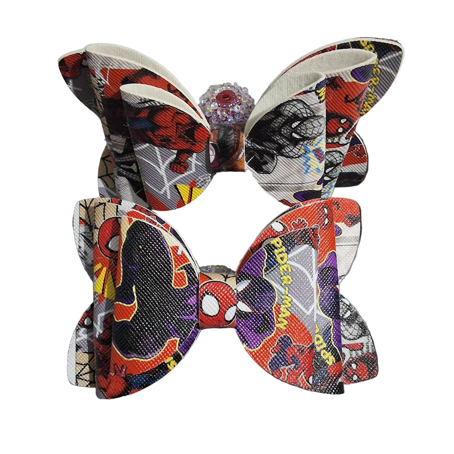 Printed Fabric Bow Beads