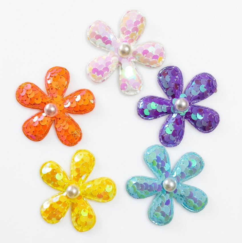 Sequined Fabric Flower