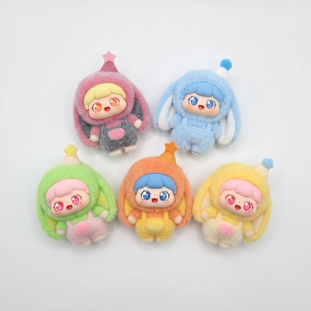 Baby Three Flocked Resin Doll