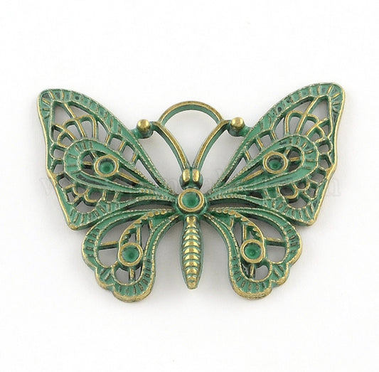 Large Metal Butterfly Pendant