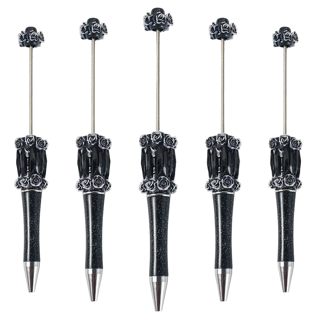 Jewelled Flower Beadable Pens