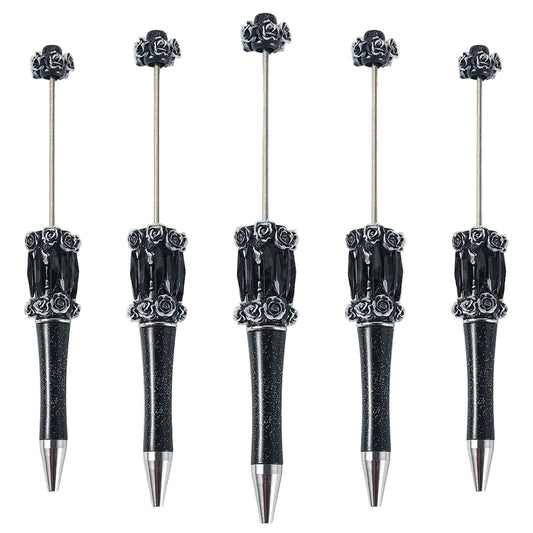 Jewelled Flower Beadable Pens