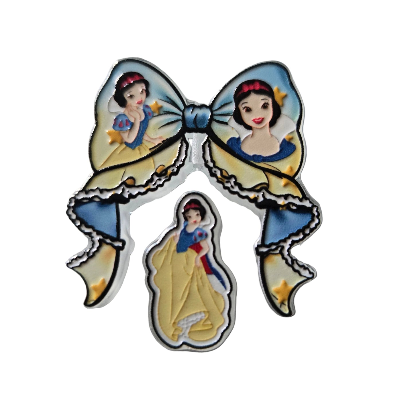 Bow Princess Double Focal Beads