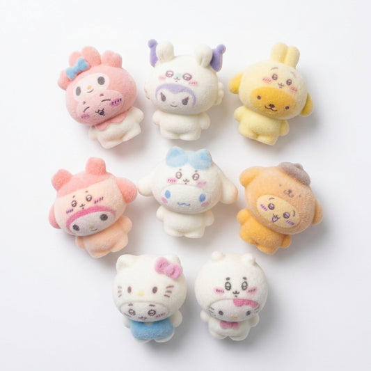 Chiikikawa Flocked Resin Beads